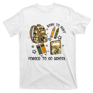 Back To School Boy Born To Hunt Leopard Books T-Shirt