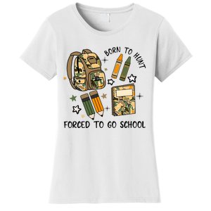 Back To School Boy Born To Hunt Leopard Books Women's T-Shirt