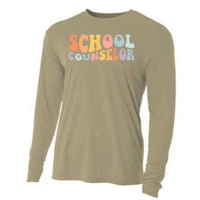 Back To School School Guidance Counselor Teacher Student Cooling Performance Long Sleeve Crew