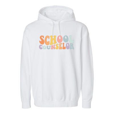 Back To School School Guidance Counselor Teacher Student Garment-Dyed Fleece Hoodie