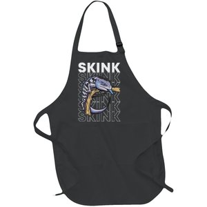 Blue Tongue Skink 80S Style Reptile Keeper Lizard Owner Full-Length Apron With Pockets