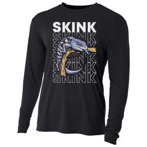 Blue Tongue Skink 80S Style Reptile Keeper Lizard Owner Cooling Performance Long Sleeve Crew