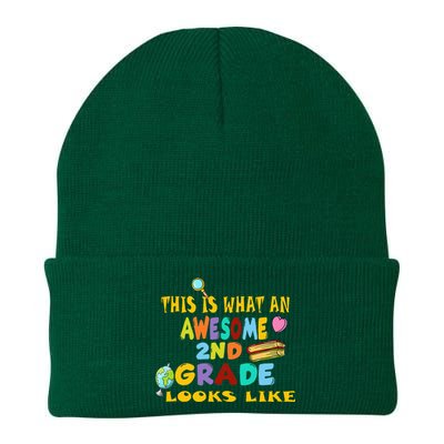 Back To School 2nd Grade Awesome Second Grader Looks Like Knit Cap Winter Beanie