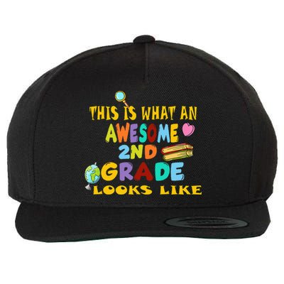 Back To School 2nd Grade Awesome Second Grader Looks Like Wool Snapback Cap