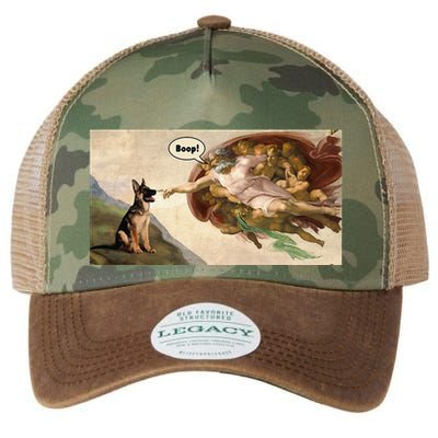 Boop The Snoot Of A German Shepherd Funny Dog Meme Legacy Tie Dye Trucker Hat