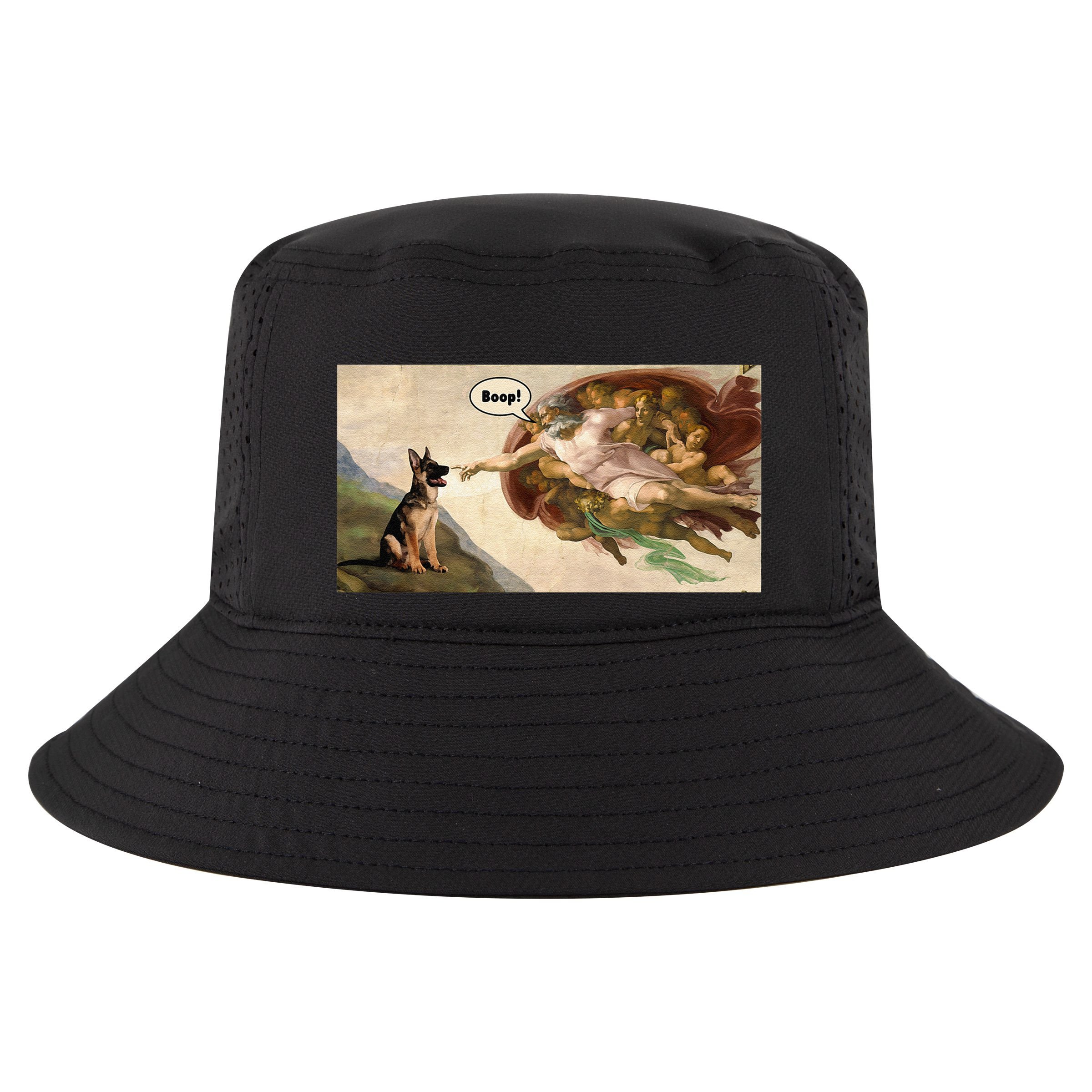 Boop The Snoot Of A German Shepherd Funny Dog Meme Cool Comfort Performance Bucket Hat