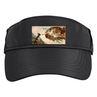 Boop The Snoot Of A German Shepherd Funny Dog Meme Adult Drive Performance Visor
