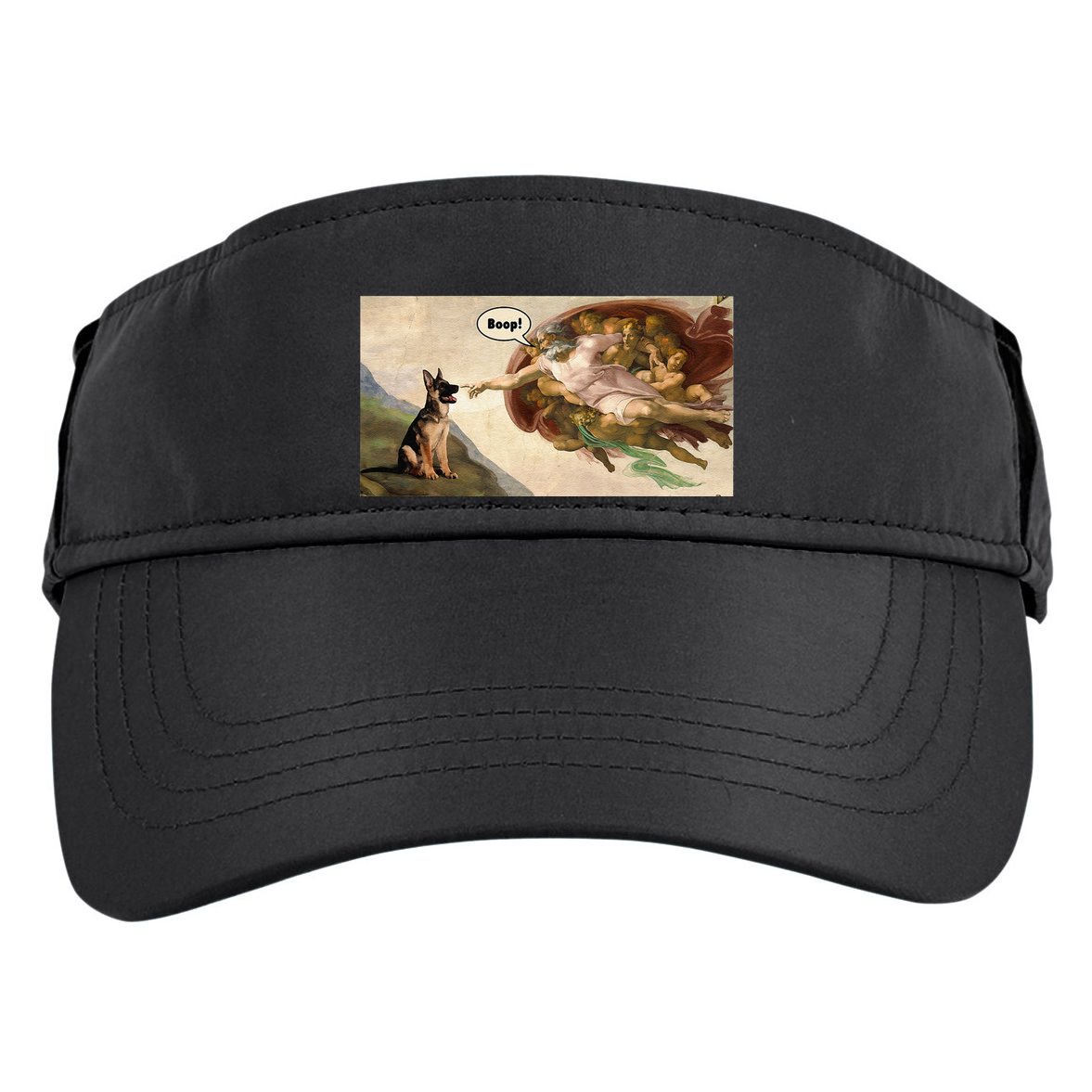 Boop The Snoot Of A German Shepherd Funny Dog Meme Adult Drive Performance Visor