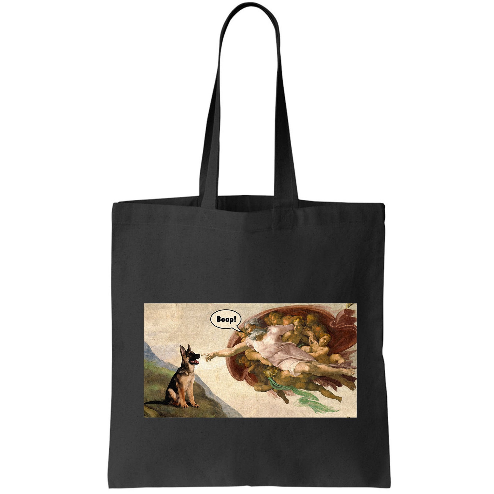 Boop The Snoot Of A German Shepherd Funny Dog Meme Bag