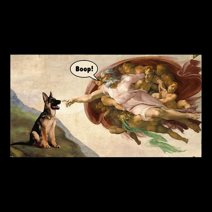 Boop The Snoot Of A German Shepherd Funny Dog Meme Bag
