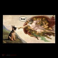 Boop The Snoot Of A German Shepherd Funny Dog Meme Premium T-Shirt