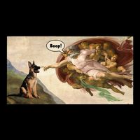 Boop The Snoot Of A German Shepherd Funny Dog Meme Zip Tote Bag