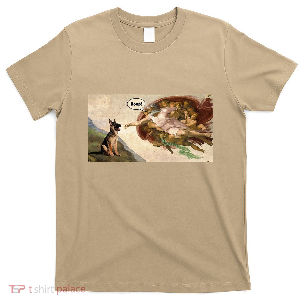 Boop The Snoot Of A German Shepherd Funny Dog Meme T-Shirt