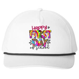 Back To School Teacher Student Happy First Day Of School Snapback Five-Panel Rope Hat