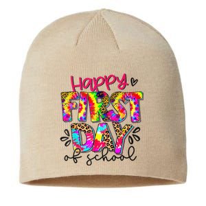 Back To School Teacher Student Happy First Day Of School Sustainable Beanie