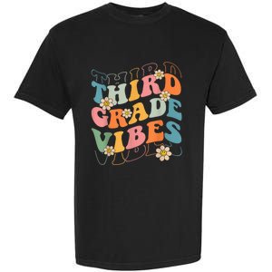 Back To School Third Grade Vibes Retro Teacher Wo Kid Garment-Dyed Heavyweight T-Shirt