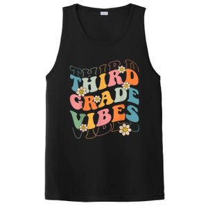 Back To School Third Grade Vibes Retro Teacher Wo Kid PosiCharge Competitor Tank