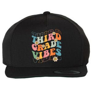 Back To School Third Grade Vibes Retro Teacher Wo Kid Wool Snapback Cap