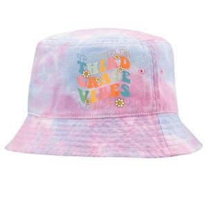 Back To School Third Grade Vibes Retro Teacher Wo Kid Tie-Dyed Bucket Hat