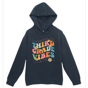 Back To School Third Grade Vibes Retro Teacher Wo Kid Urban Pullover Hoodie