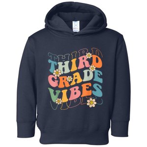 Back To School Third Grade Vibes Retro Teacher Wo Kid Toddler Hoodie