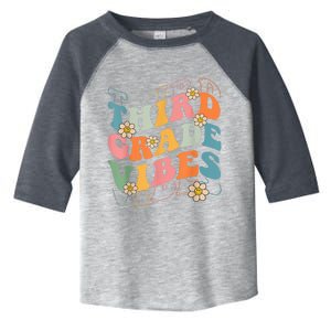 Back To School Third Grade Vibes Retro Teacher Wo Kid Toddler Fine Jersey T-Shirt