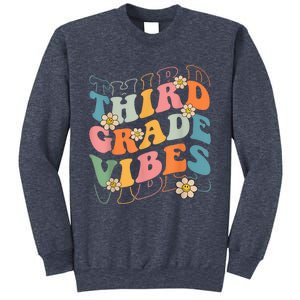 Back To School Third Grade Vibes Retro Teacher Wo Kid Sweatshirt