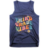 Back To School Third Grade Vibes Retro Teacher Wo Kid Tank Top