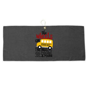 Back To School Funny The WHEELS On The BUS Toddlers Kids Boy Large Microfiber Waffle Golf Towel