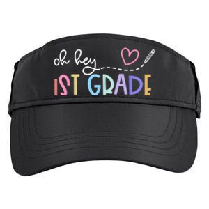 Back To School Oh Hey 1st Grade Teachers Women Student Adult Drive Performance Visor