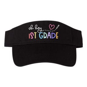 Back To School Oh Hey 1st Grade Teachers Women Student Valucap Bio-Washed Visor