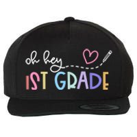 Back To School Oh Hey 1st Grade Teachers Women Student Wool Snapback Cap