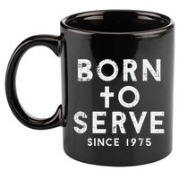 Born To Serve Cross God Jesus Faith Christian 11oz C Handle Ceramic Mug
