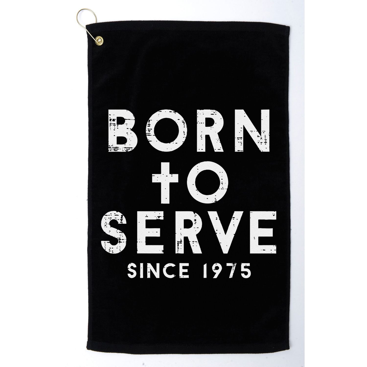 Born To Serve Cross God Jesus Faith Christian Golf Towel