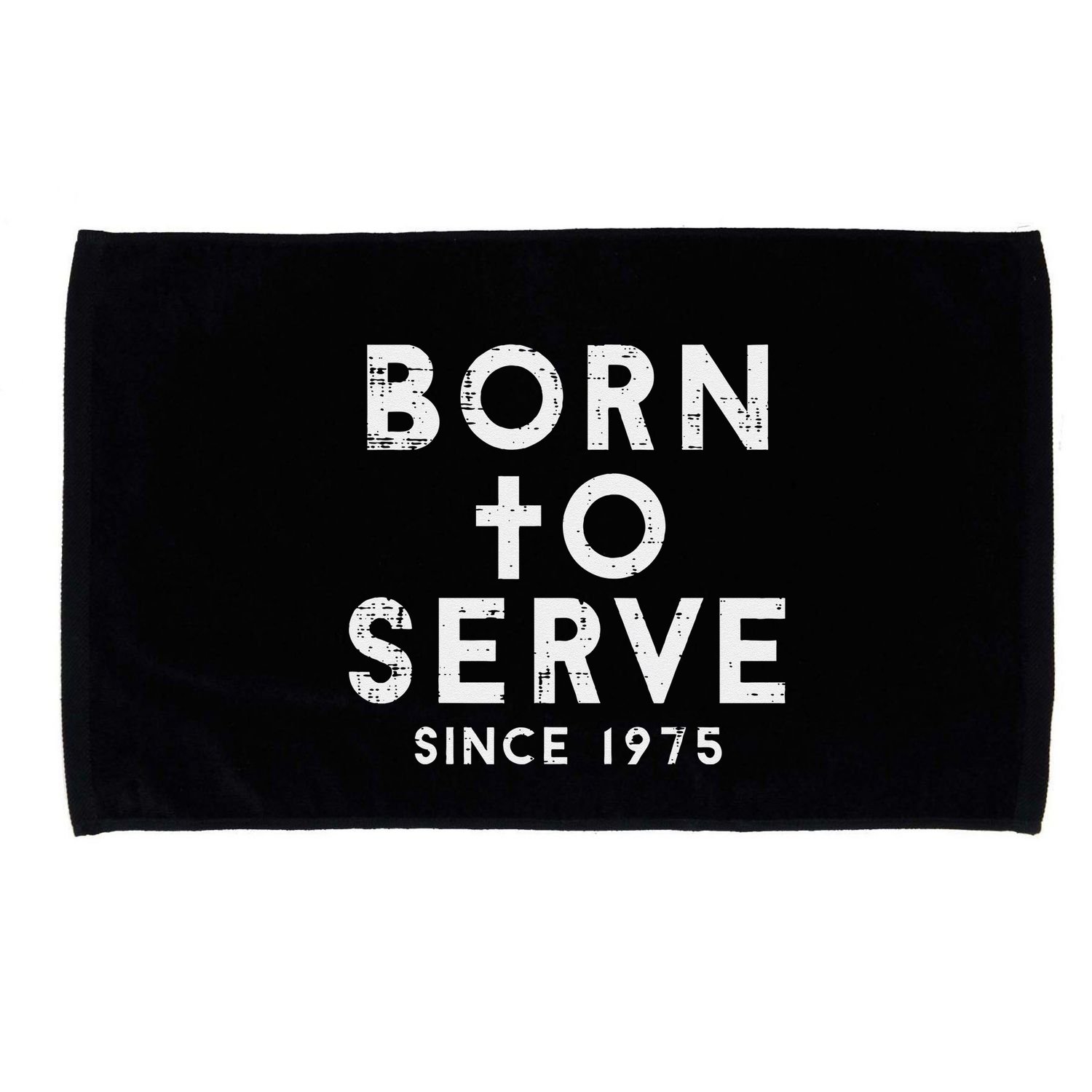 Born To Serve Cross God Jesus Faith Christian Microfiber Hand Towel