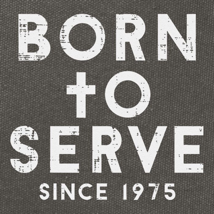 Born To Serve Cross God Jesus Faith Christian Cotton Canvas Backpack