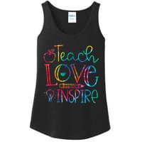 Back To School Teach Love Inspire Teaching Kindness Teacher Ladies Essential Tank