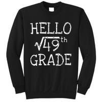 Back To School 7th Grade Square Root Of 49 Math Kids Teacher Sweatshirt