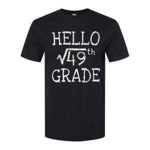 Back To School 7th Grade Square Root Of 49 Math Kids Teacher Softstyle CVC T-Shirt