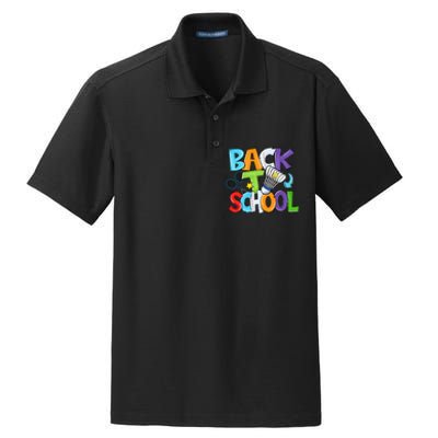 Back To School Badminton Players Funny First Day Of School Dry Zone Grid Polo