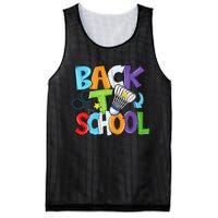 Back To School Badminton Players Funny First Day Of School Mesh Reversible Basketball Jersey Tank