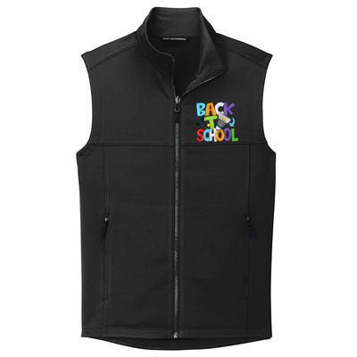 Back To School Badminton Players Funny First Day Of School Collective Smooth Fleece Vest