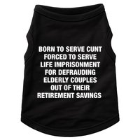 Born To Serve Cunt Forced To Serve Life Imprisonment For Defrauding Elderly Coup Doggie Tank
