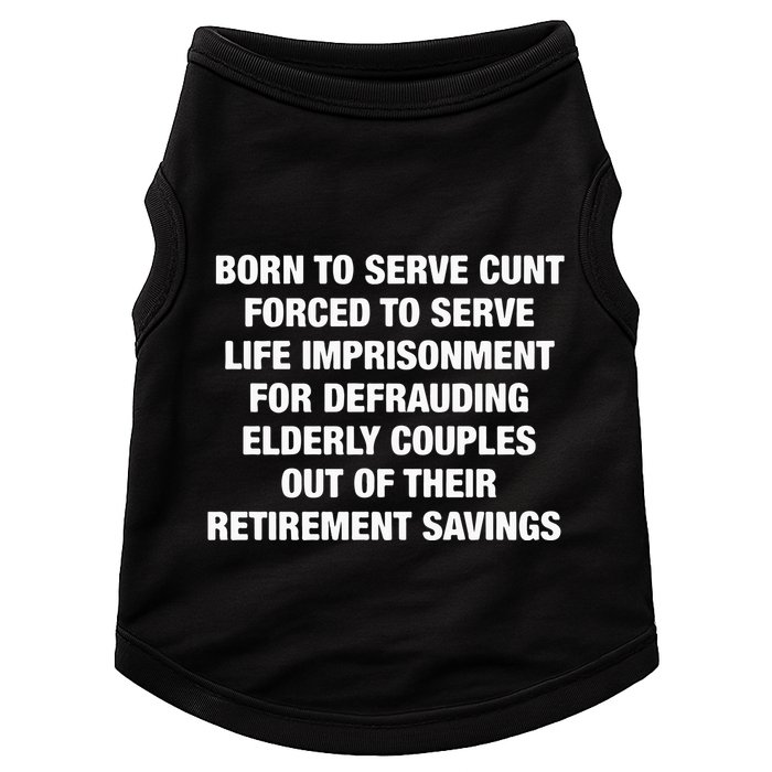 Born To Serve Cunt Forced To Serve Life Imprisonment For Defrauding Elderly Coup Doggie Tank