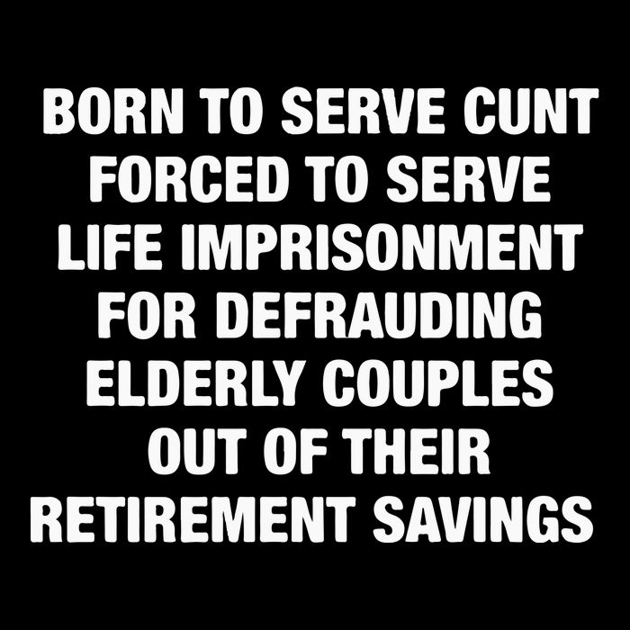 Born To Serve Cunt Forced To Serve Life Imprisonment For Defrauding Elderly Coup Impact Tech Backpack