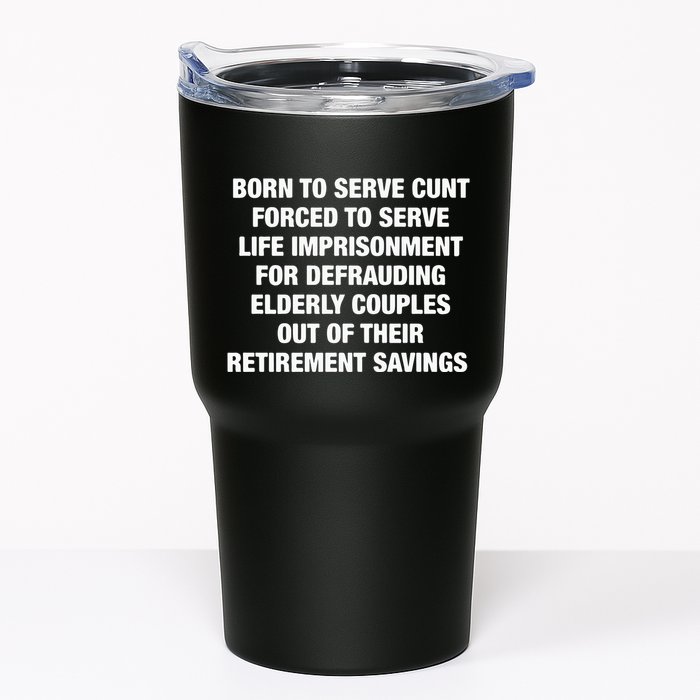Born To Serve Cunt Forced To Serve Life Imprisonment For Defrauding Elderly Coup Tumbler