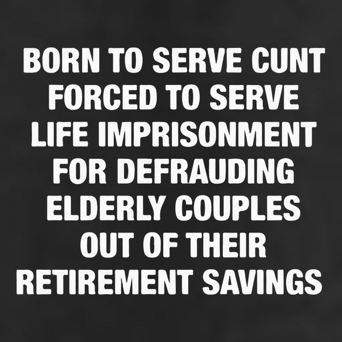 Born To Serve Cunt Forced To Serve Life Imprisonment For Defrauding Elderly Coup 25L Jumbo Tote