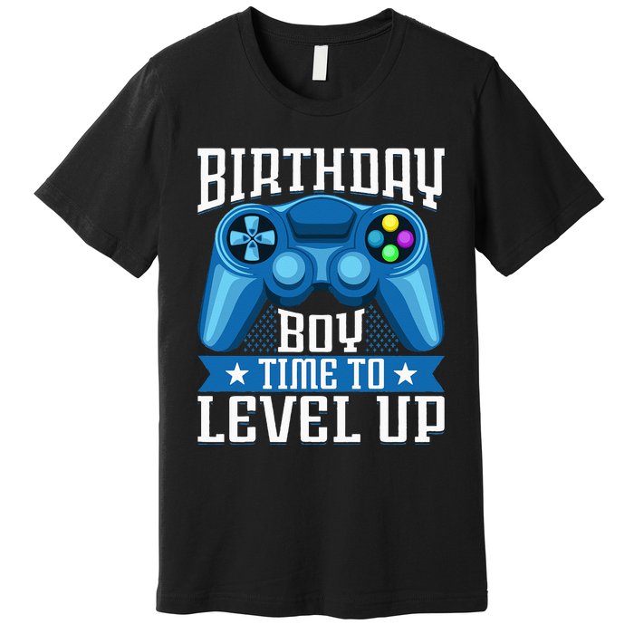 Birthday Time to Level Up Video Game Birthday Gamer Premium T-Shirt