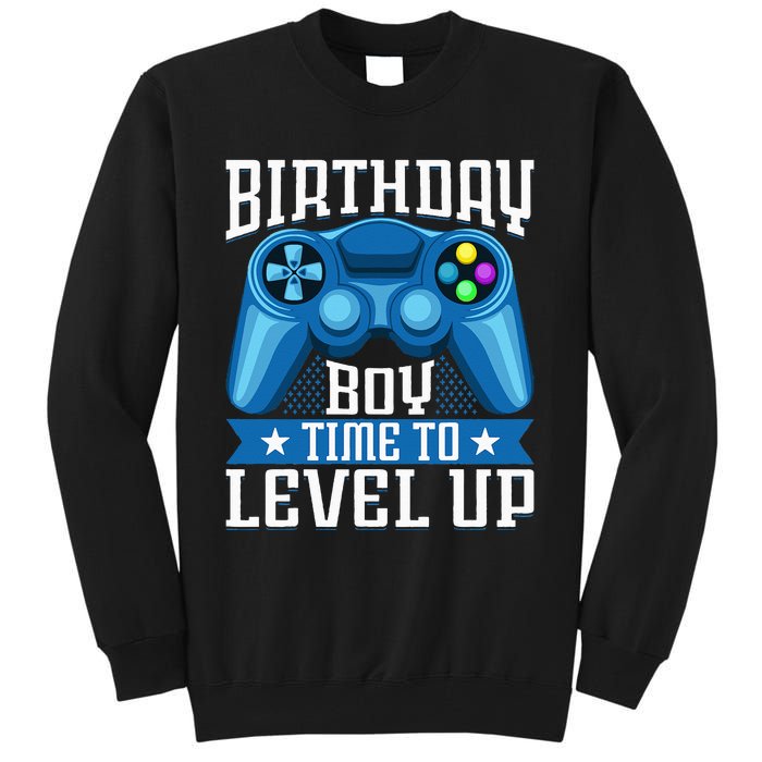 Birthday Time to Level Up Video Game Birthday Gamer Tall Sweatshirt