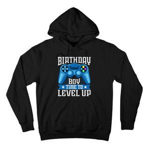 Birthday Time to Level Up Video Game Birthday Gamer Tall Hoodie